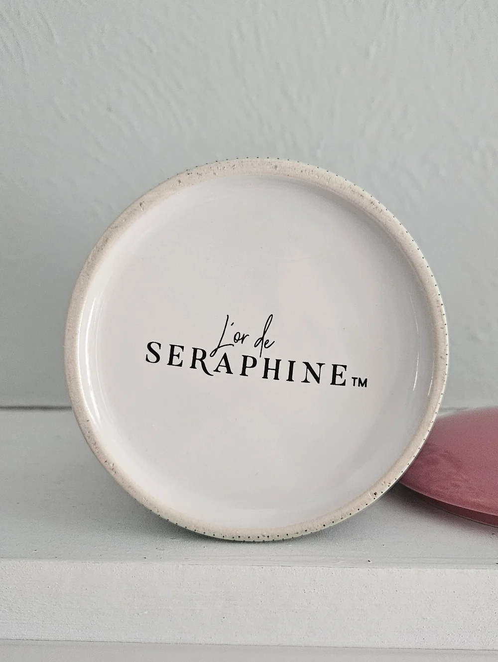 L'or de Seraphine La Roseraie Ceramic Candle Jar With Lid- No Candle